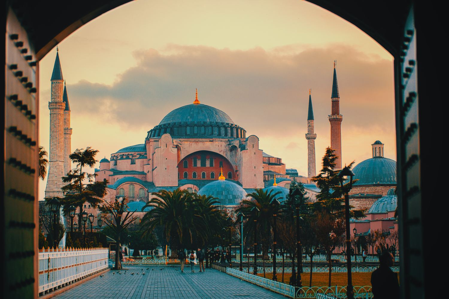 Outside view of the Hagia Sophia Mosque